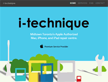 Tablet Screenshot of i-technique.ca